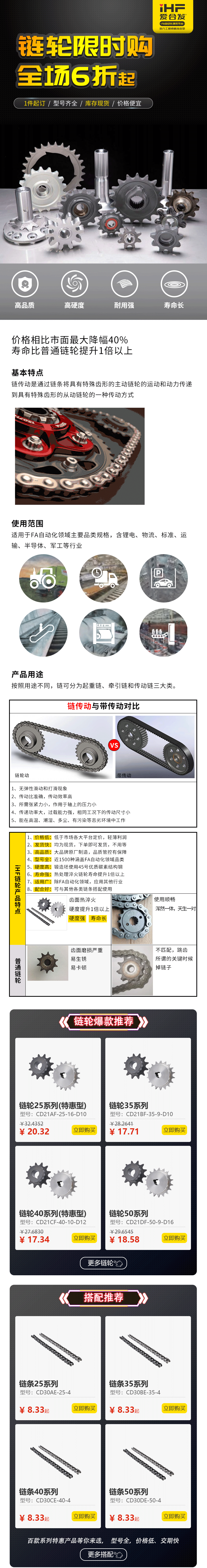 特惠現(xiàn)貨：愛合發(fā)鏈輪鏈條省錢耐用！